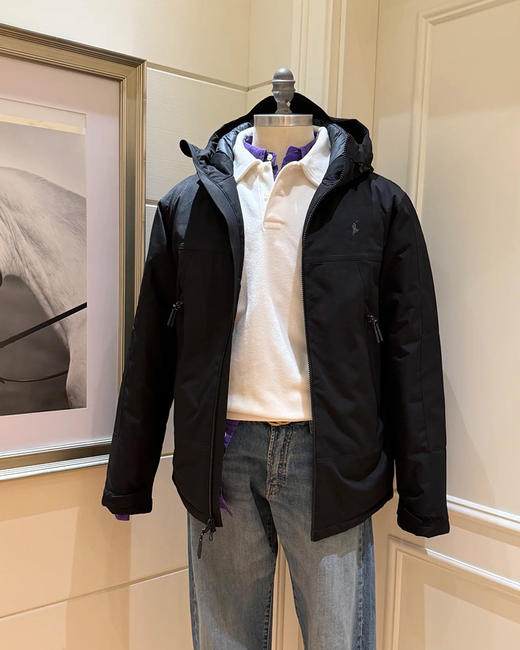 单品包邮现货 THS-限时 马球RL家 男士 纽约老钱奢华运动/RL经典户外防水夹克 AW420 商品图3