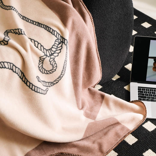 自然醒老钱风爱马仕风双面绒毛毯国王小马系列MT 商品图9