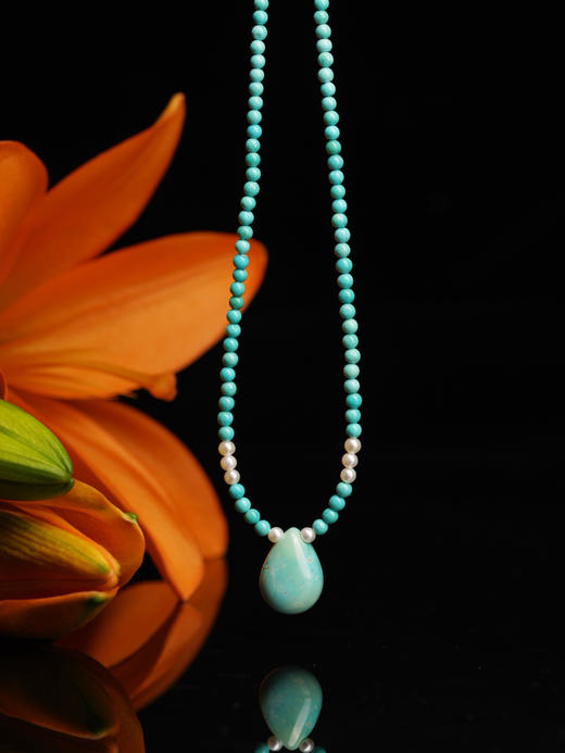 绿松水滴项链 商品图0