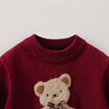 马克珍妮女童玩偶小熊针织红毛衣2025年冬装新款551891 商品缩略图3