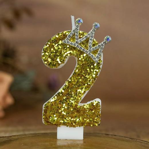 镶钻皇冠数字蜡烛-仅支持与下午茶、蛋糕一起购买配送【蛋糕配件】 商品图2