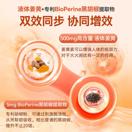 Naturewise黑胡椒姜黄素液体胶囊30粒|堪称植物界的SK-II小灯泡，1粒=去火火+护月干+去黄提亮，熬夜党/烟酒应酬/打工人冲 商品图10
