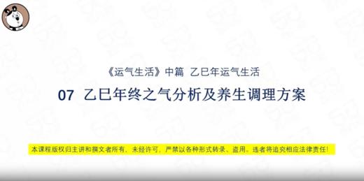 07 乙巳年终之气分析及养生调理方案 商品图0