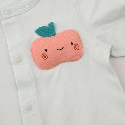 棉果果春季新品男宝女宝立体图案5A抗菌纯棉三角爬服5A抗菌纯棉对开三角连体衣M101712226010 商品图4