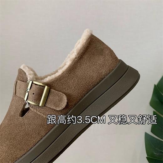 爆好穿！2025加绒保暖羊羔毛勃肯鞋女百搭休闲圆头毛毛鞋冬季新款！ 商品图2