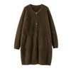 S·Y·C【北美小动物之青筠】圆领保暖加厚外套大衣女XDW240259 商品缩略图1