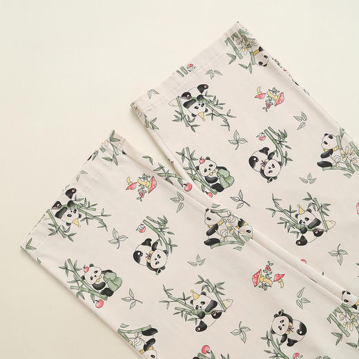 芬腾睡裤女春秋季纯棉可爱熊猫长裤女款卡通休闲可外穿家居裤单裤 商品图4