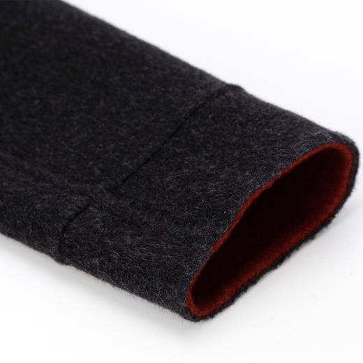 QH902斯尔丽2025新款双面呢小翻领宽松版小个子显高短大衣 商品图8