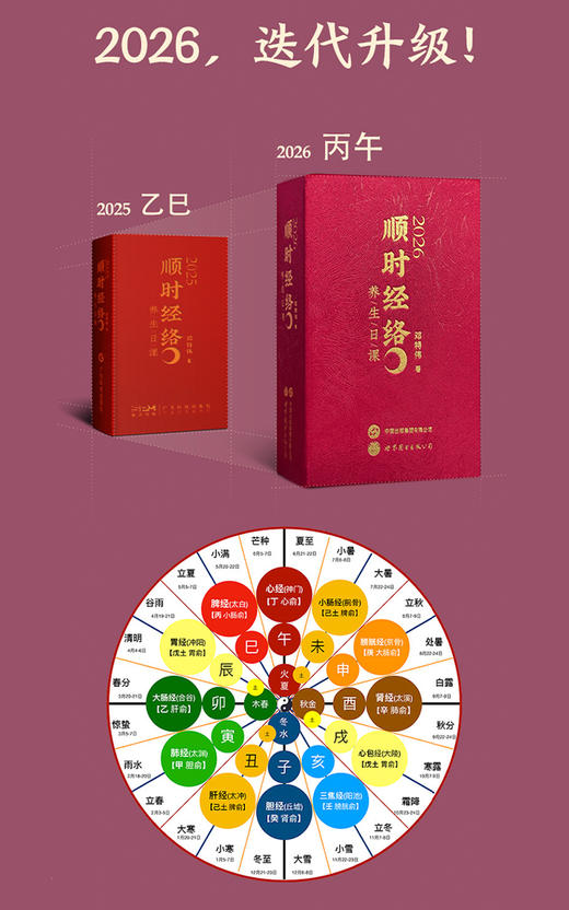 《2026顺时经络养生日课》 邓特伟医师著。丙午火年最新版！24节气·经络养生法，顺应时节，通调全身臟腑。顺时经络，自在生活；经络畅通，健康自愈。 商品图1