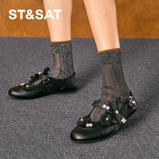 【派对焦点】星期六休闲花花平底玛丽珍SSD3111596 商品图2