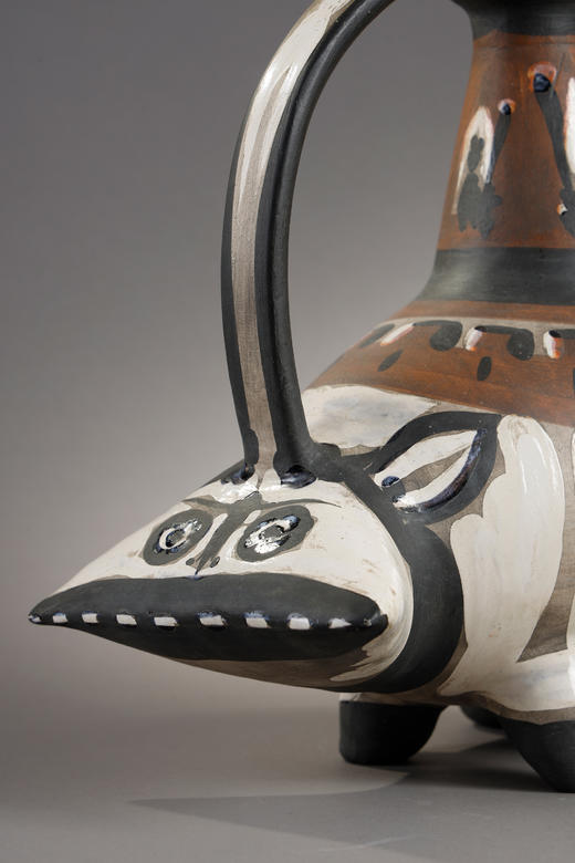 【已售】独角鹿西洋古董1954年代西班牙艺术巨匠毕加索与法国Madoura工坊合作出品限量装饰陶瓶「Tarasque 塔拉斯克」 商品图9