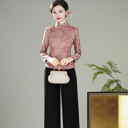 【红梅】夹棉保暖新中式国风，唐装旗袍上衣棉袄外套XGT-T25124 商品图3