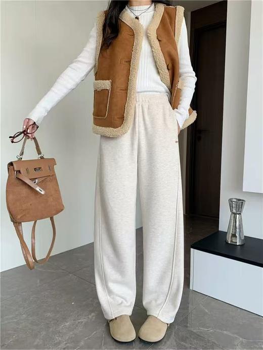 冬日保暖裤子！加厚奥粒绒羊毛呢料弯刀裤！ 商品图7