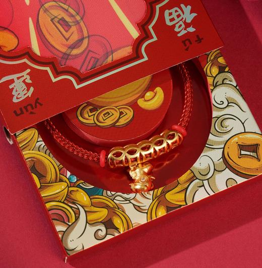 赚元马新年系列礼品 26年新春马年999足金挂饰红手绳 车挂包挂钥匙挂饰品 商品图11