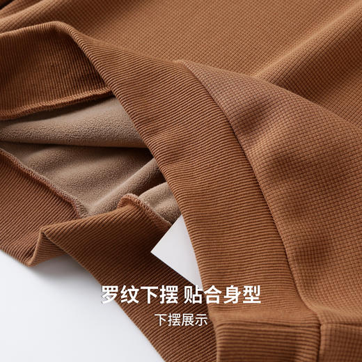 面料光滑细腻，保暖性强 加绒卫衣 商品图8