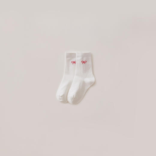 马克珍妮女童四季穿蝴蝶结中筒袜2025年新款551898 商品图1