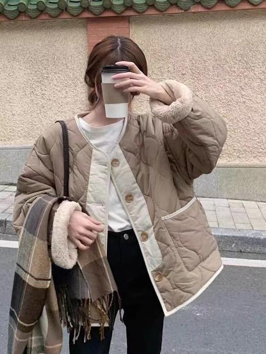 特价出！不退换！ 保暖厚实两面穿菱格棉衣外套！ 商品图1