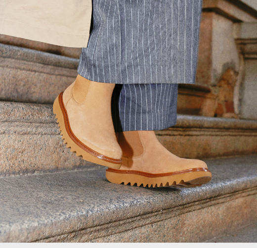 博士溯源丨舒享系列升级款女士栗色切尔西高丝光牛皮靴SS-NEVE-500-1 商品图2