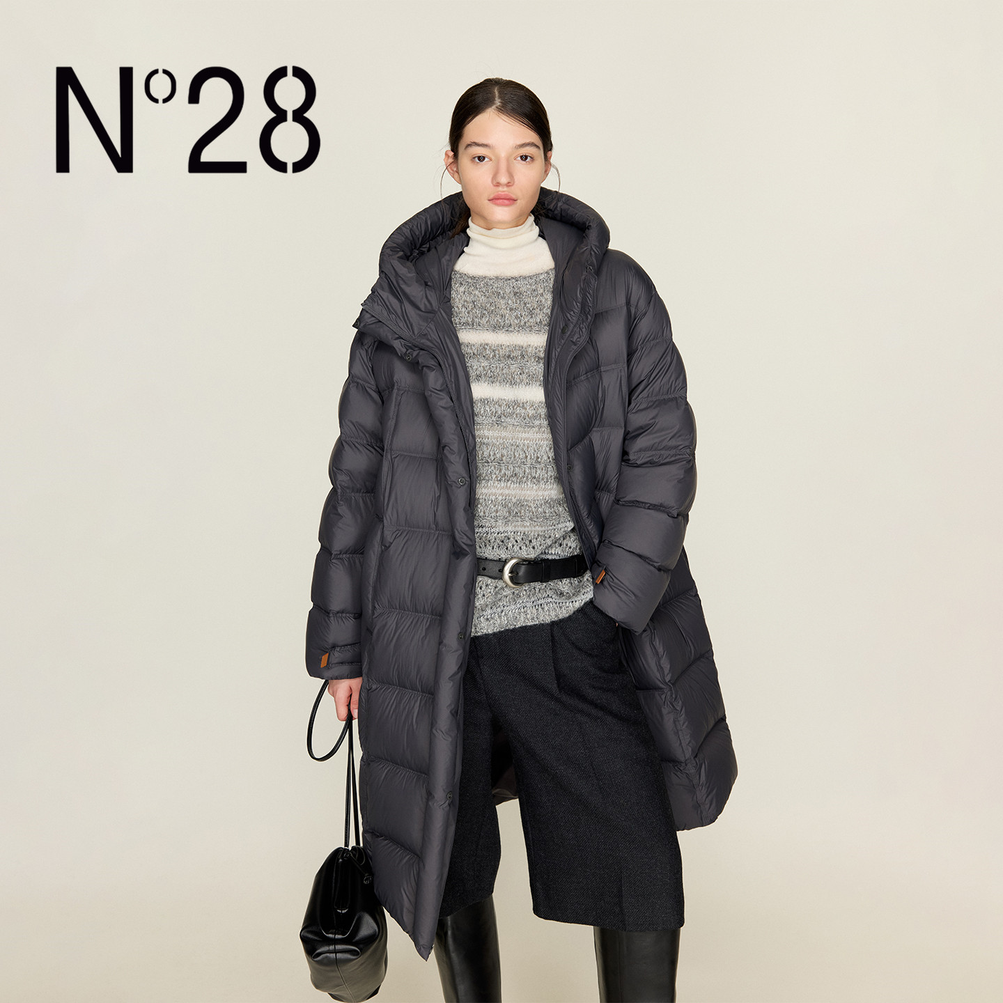 N°28 冬季新款保暖防风高级轻奢设计师长款鸭绒羽绒服8955A1R152-12.14直播