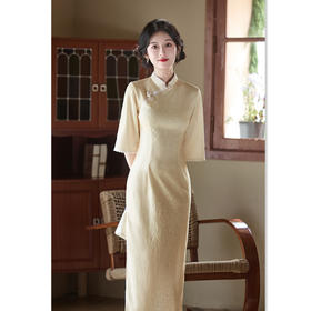 京派改良倒大袖新中式旗袍2025新款年轻少女民国风春秋季11512