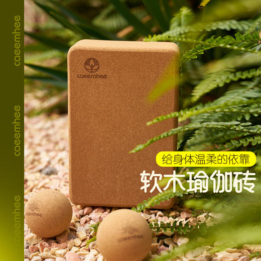 卡益天然软木瑜伽砖 商品图0
