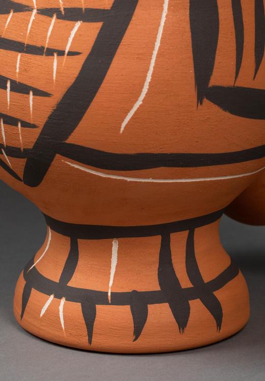 独角鹿西洋古董1958年代西班牙艺术巨匠毕加索与法国Madoura工坊合作出品限量装饰陶瓶「Chouette Mate (A.R.405) 哑光猫头鹰 405」 商品图10