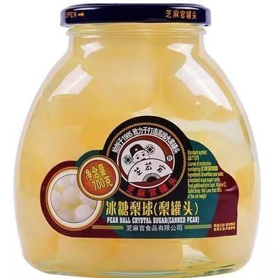 【罐头】水果罐头 芝麻官梨球700g/瓶 商品图0