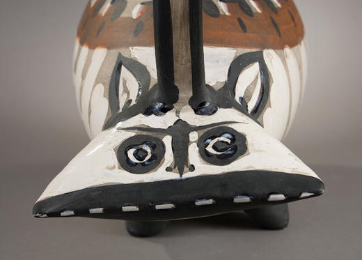 【已售】独角鹿西洋古董1954年代西班牙艺术巨匠毕加索与法国Madoura工坊合作出品限量装饰陶瓶「Tarasque 塔拉斯克」 商品图8