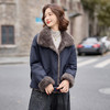 两面穿加绒派克棉服，显瘦时尚洋气百搭短款厚外套HR-YYG83018 商品缩略图0