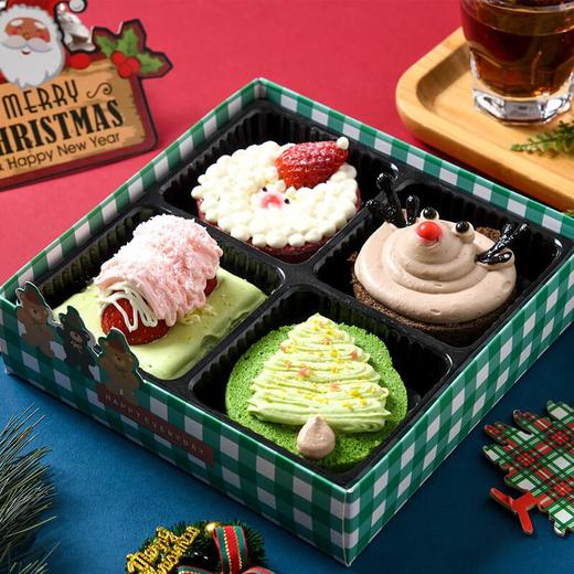 圣诞四宫格盒子蛋糕480g/个 商品图0