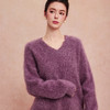 QH607斯尔丽25新款加厚软糯保暖颜色复古饱和慵懒松弛显瘦毛衫 商品缩略图4