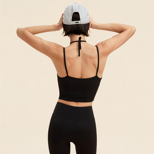 跃牌【禅语梵心】系绳缩褶美背速干运动内衣女防震跑步文胸健身瑜伽背心WX5750 商品图2