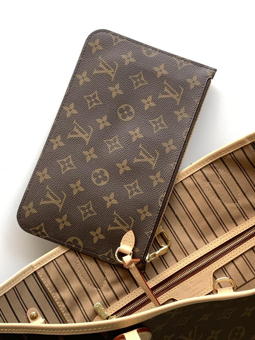 秋冬特惠💰1290 渠道级LV【全钢五金 变码芯片】te级 全套包装 M40995老花杏 经典购物袋 中号 商品图5