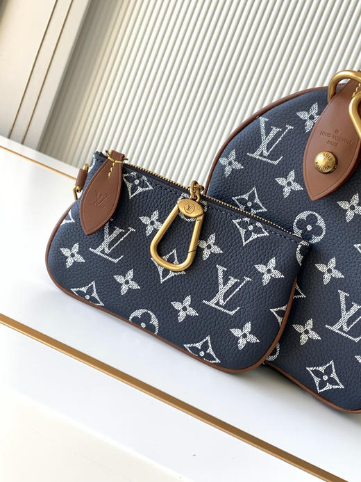 秋冬特惠💰1600 渠道级LV【全钢五金 MB163c01变码芯片】te级LV 全套包装 M15278深蓝色 本款Speedy P9 Bandoulière25手袋 商品图5