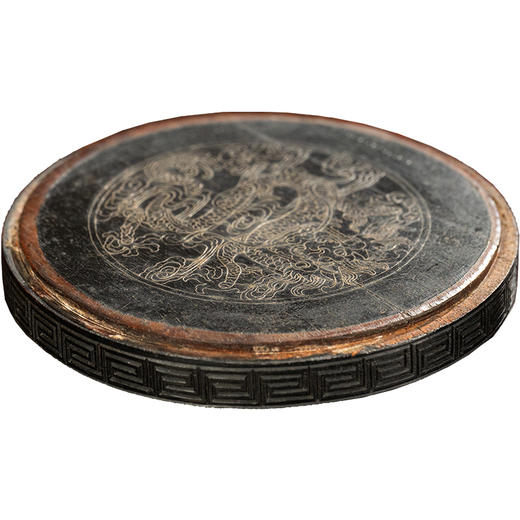 清	紫檀嵌银丝龙纹器座 商品图5