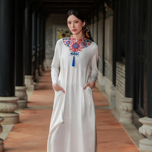 【杨老师同款】摇红民族风印花连衣裙 | 现货加急发 商品图6