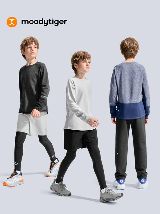 儿童运动风休闲男童长袖舒适T恤打底衫53110105【专属】 商品图4