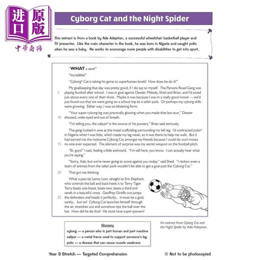 【中商原版】英国原版CGP KS2 小学三年级 英语阅读理解练习册合集3册 Book 1+2+Stretch English Reading Comprehension 商品图2