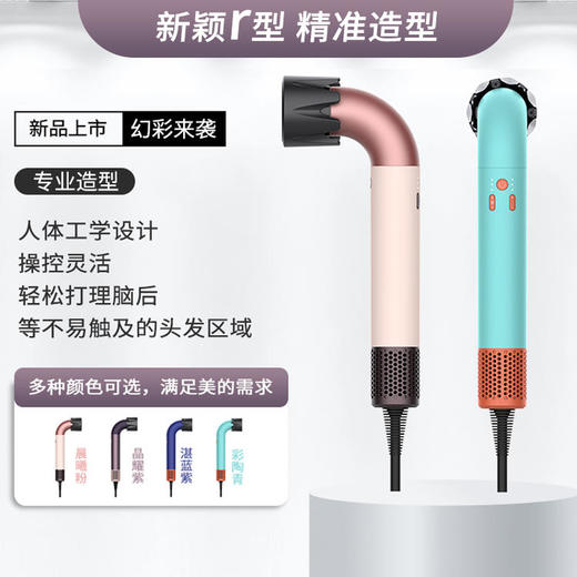 性能对标千元机 名牌同款笙观高速吹风机 花小钱办大事 六个风嘴 满足不同发型 商品图2