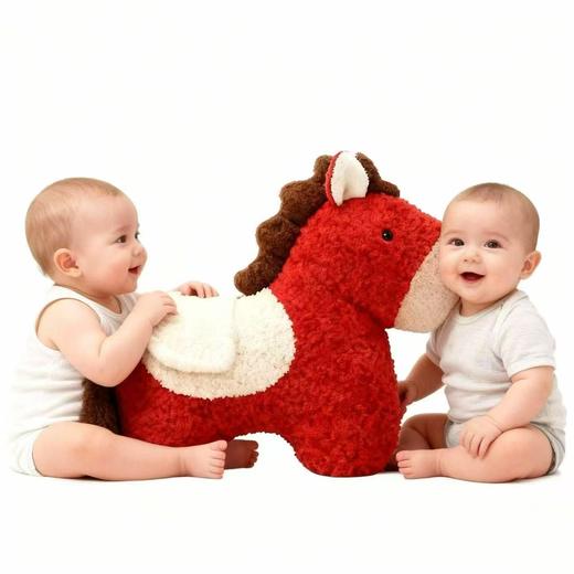 新年🎁【新款马年抱枕 】异形毛绒玩偶 沙发客厅春节装饰摆件 小宝马靠枕送礼物 商品图3