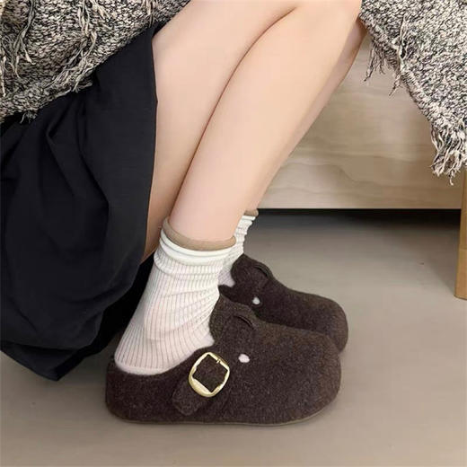 【限量赠品！】凯撒KAISER 复古内增高休闲勃肯鞋 单里棉里可选 I  可半拖可全包 4.5-5厘米内增高显高显瘦 秋冬百搭【棉全包、棉半包款 爆仓3-5天发货】 商品图7