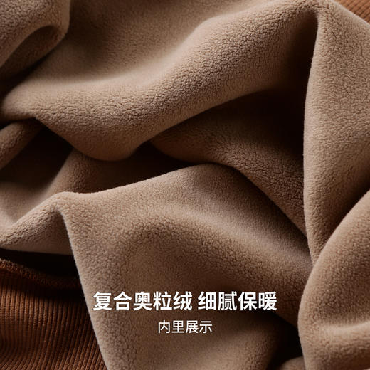 面料光滑细腻，保暖性强 加绒卫衣 商品图9