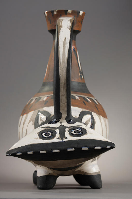 【已售】独角鹿西洋古董1954年代西班牙艺术巨匠毕加索与法国Madoura工坊合作出品限量装饰陶瓶「Tarasque 塔拉斯克」 商品图2