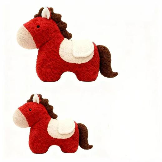 新年🎁【新款马年抱枕 】异形毛绒玩偶 沙发客厅春节装饰摆件 小宝马靠枕送礼物 商品图2