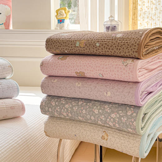 自然醒全棉宝宝绒棉绒床盖正反两用JY 商品图13