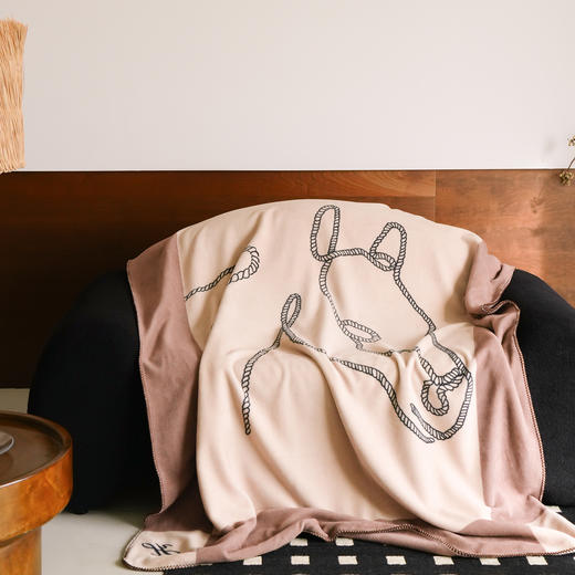 自然醒老钱风爱马仕风双面绒毛毯国王小马系列MT 商品图11