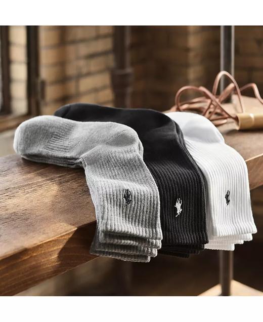 黑五好折！RL拉夫劳伦男生棉袜6双装 380直邮到手 商品图0