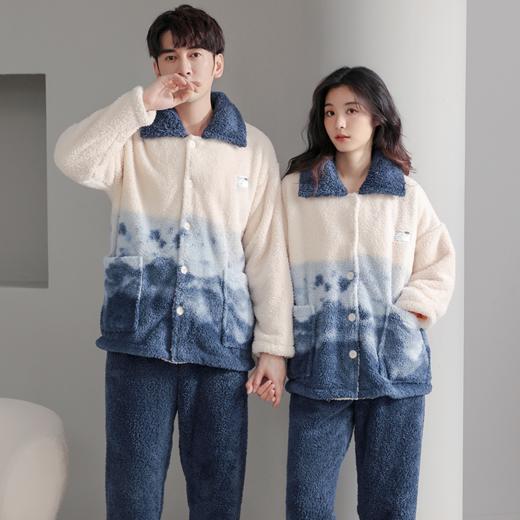 男女法兰绒家居服套装 | 厚实保暖防风 抗寒锁温 软软糯糯温暖整个冬季 多种款式任选 商品图3