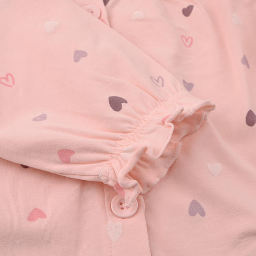 棉果果春季新品女宝大码中大童满印柔软舒适5A抗菌纯棉对开套装M121304226025 商品图3