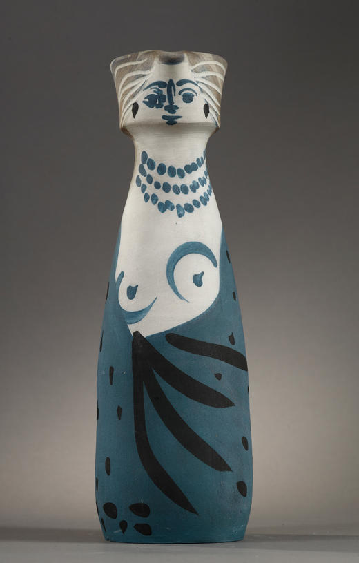 独角鹿西洋古董1955年代西班牙艺术巨匠毕加索与法国Madoura工坊合作出品限量装饰陶瓶「Femme (A.R.301) 女人像 301」 商品图2